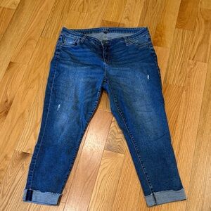 Kut from the Kloth Dark Blue Ankle Jeans